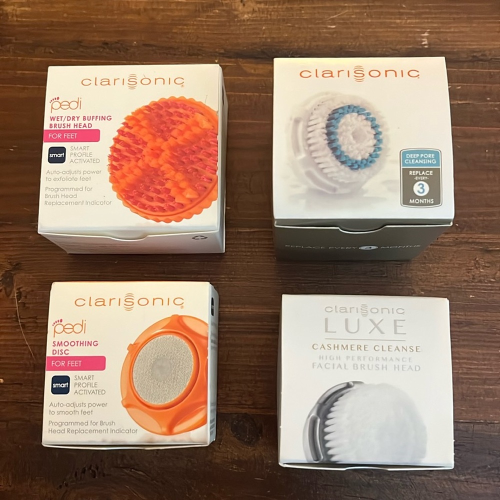 Four Clarisonic Attachements - Brand New